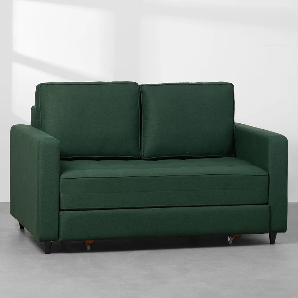 Sofá-Cama Mira Casal Trend Verde Saturno - 1,50m