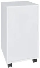 Gaveteiro 4 Gavetas Pés Rodízios Mobile Bit Branco - Artany