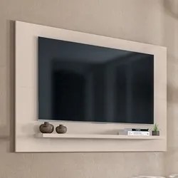 Painel Para TV  Até 60 Pol. com Prateleira 1.35 Safira C14 Off White -