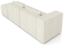 Sofá 4 Lugares 283cm Com Puff Direito Fay Linho Cru Z55 - Mpozenato