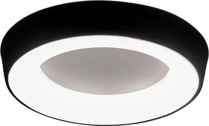 Plafon Led Sobrepor Redondo 25,2w 3000k Ø47cm Apollo - PRETO
