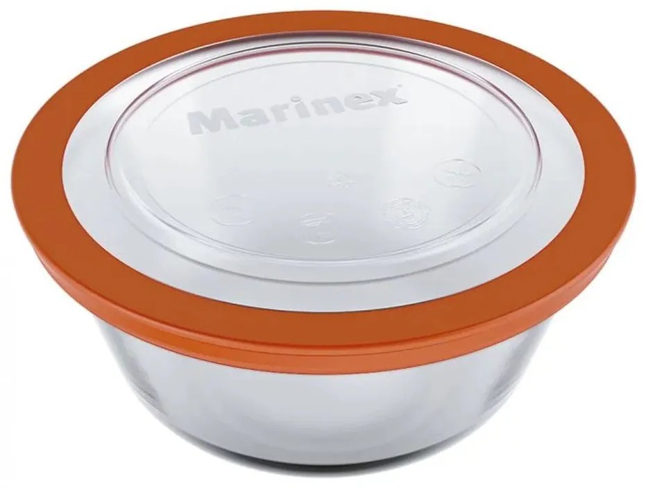 Tigela Redonda Com Tampa Plástica Marinex Pratica 2,4L