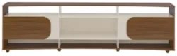 Rack Tv 86 Pol 220cm com 2 Portas Reno Cedro/Off White A09 - Mpozenato