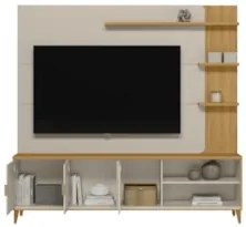 Estante Painel Para TV 70 Pol 200cm Apollo Tauari/Off L06 - Mpozenato