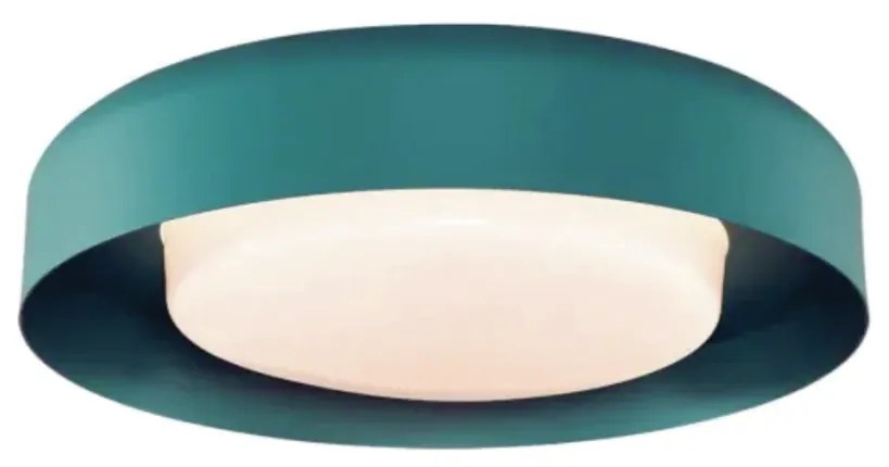 Plafon Jetty Ø40X12Cm Led 32W Bivolt - Usina 19956/40Led (MR-T - Marrom Texturizado, 3000k)