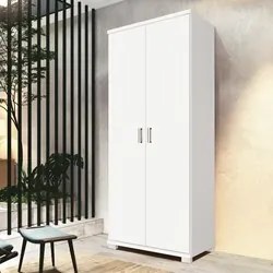 Armário Multiuso 2 Portas 4 Prateleiras New F08 Branco - Mpozenato
