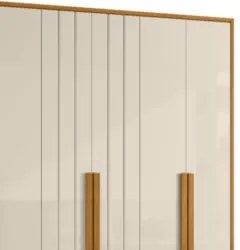 Guarda Roupa Casal 230cm Com 6 Portas Barok Off/Cinamomo Z10 - Mpozena