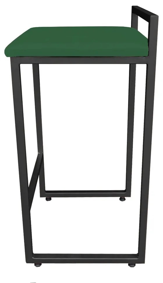 BANQUETA ALTA LAVINIA SUEDE VERDE BASE P