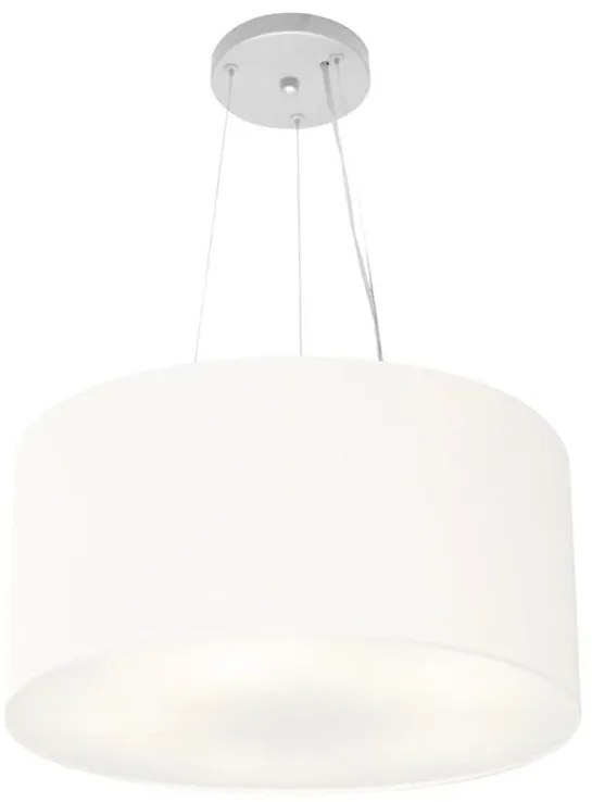 Lustre Pendente Cilíndrico Vivare Md-4186 Cúpula em Tecido 45x25cm - Bivolt