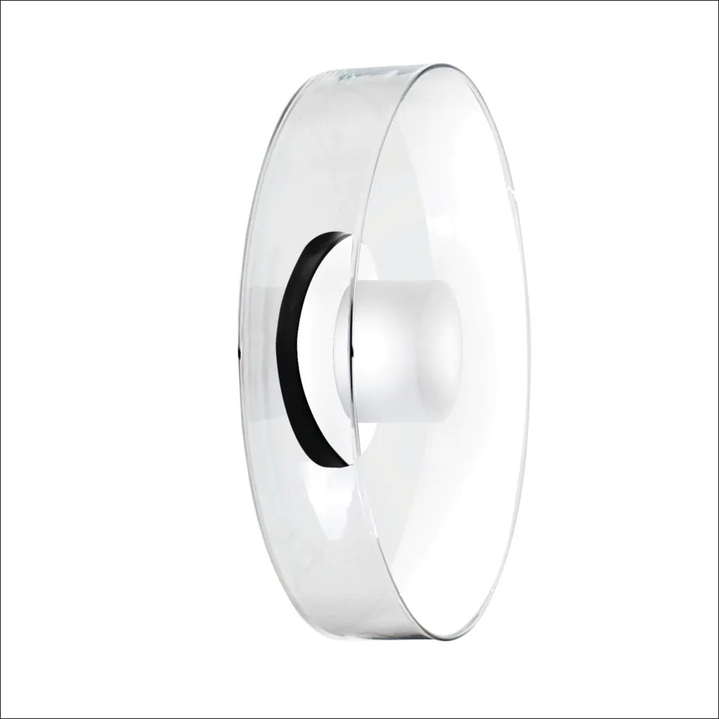 Arandela Bol Ø32X09Cm Vidro E Metal Alumínio 01Xled 5,5W 2700K - Old A... (COBRE FOSCO, BRANCO (Fosco))