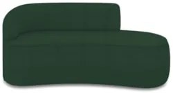 Sofá 3 Lugares Para Sala 180cm Orgânico Wendi Boucle Verde I01  - Mpoz