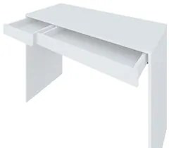 Escrivaninha  Mesa para Computador 2 Gavetas Mobile College Branco  Ar