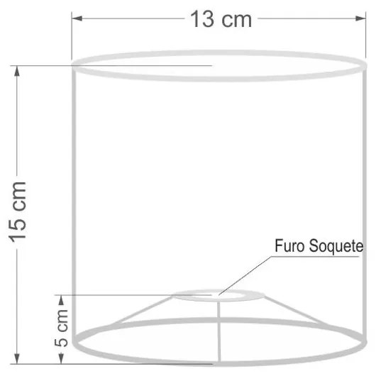 Cúpula Abajur Cilíndrica Cp-7001 Ø13x15cm - Verde Folha