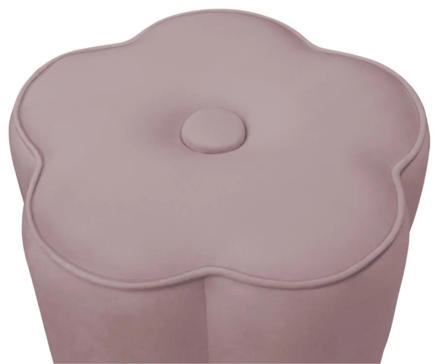Puff Decorativo Flor Veludo - Crepe