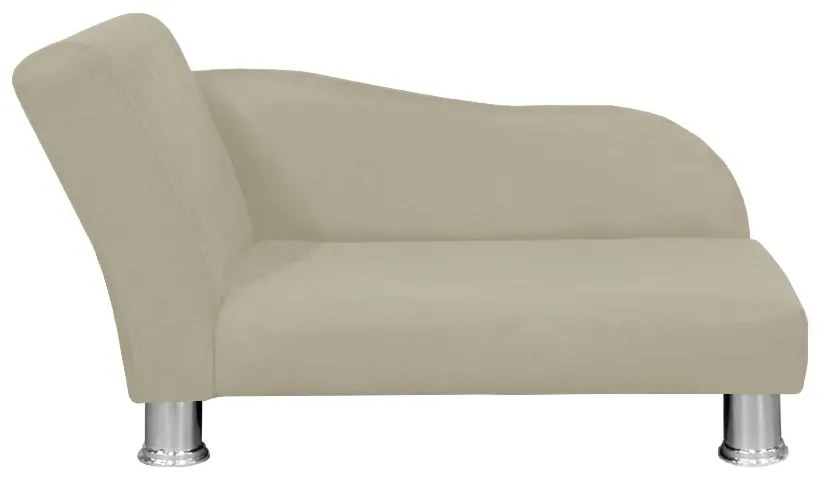 Divã Cama Pet Luxo para Cães E Gatos Elegante Confortável Suede Bege