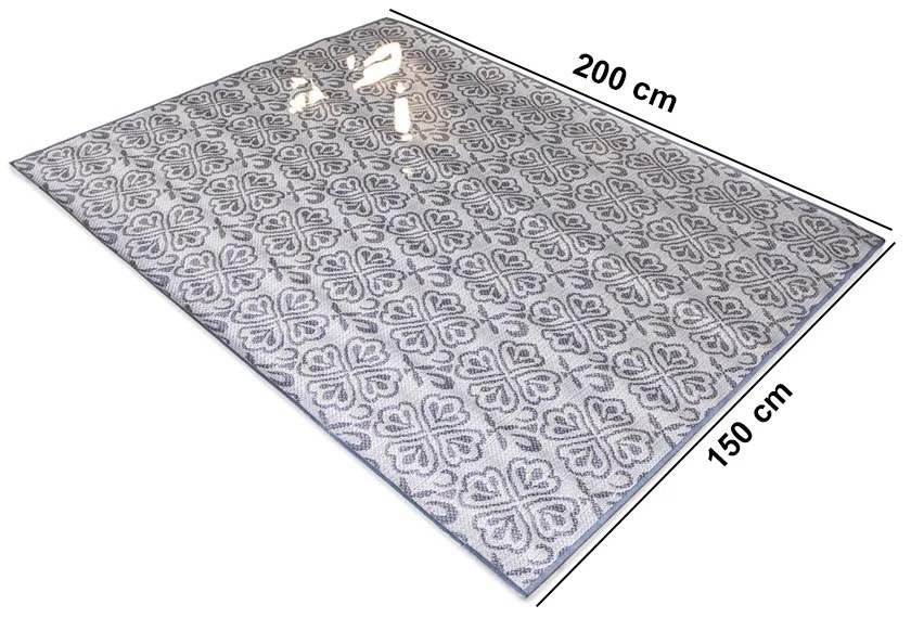 Tapete para Sala de Estar 150x200 cm Dupla Face Roma - T01 - D'Rossi