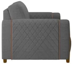 Kit 2 Poltronas Decorativas para Sala de Estar 98cm Amaranto Z32 Linho