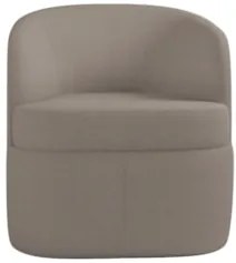 Kit 2 Poltronas Giratória Decorativa para Sala Dandara Z08 Boucle Bege
