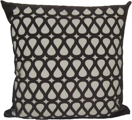 Capa Almofada Provence Flux Marrom 50x50cm