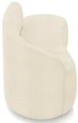 Sofá 2 Lugares Para Sala 140cm Orgânico Wendi Boucle Bege I01 - Mpoze