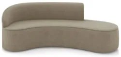 Sofá 4 Lugares Para Sala 220cm Orgânico Wendi Suede Marrom Rt I01 - M
