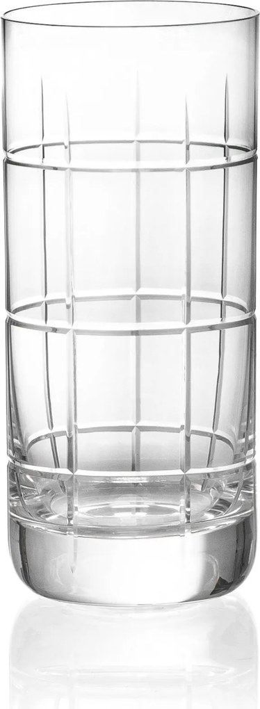 Copo de Cristal Lapidado Long Drink 395ml - Incolor  Incolor