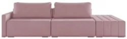 Sofá Ilha Modular com Puff para Sala Living 232cm Georgia Z08 Veludo R