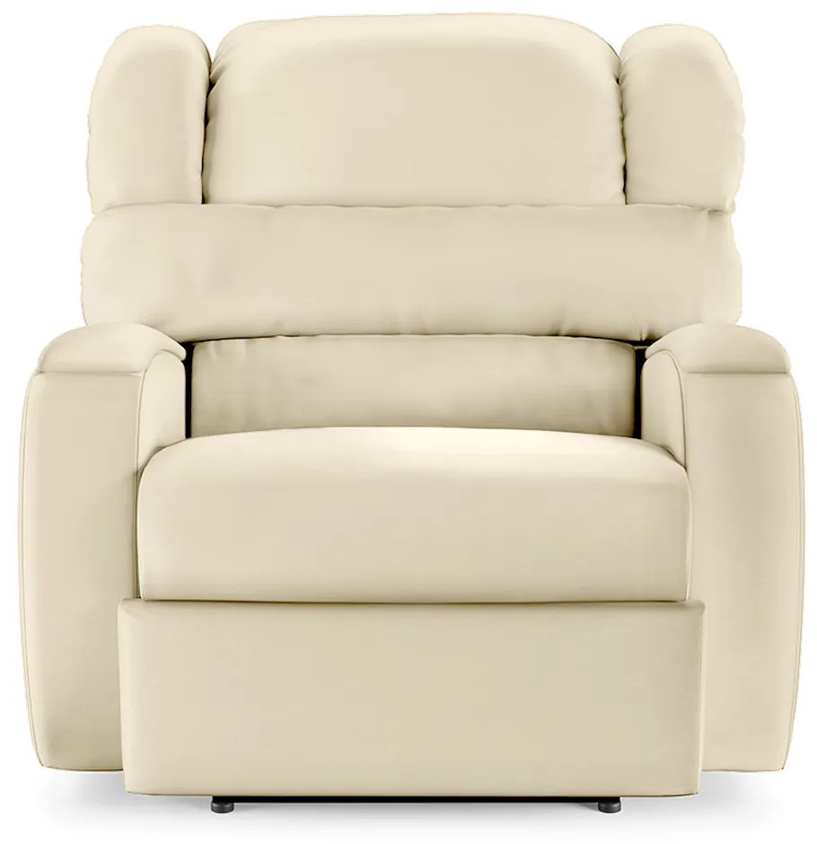 Poltrona do Papai Sala de Cinema Reclinável Kylie Power Elétrica PU Bege G23