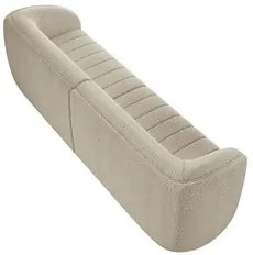 Sofá Living Decorativo 4 Lugares 332cm Meris M22 Boucle Bege - Mpozena