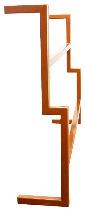 Porta Toalha de Rosto Industrial Metálico Cobre 35 cm - D'Rossi