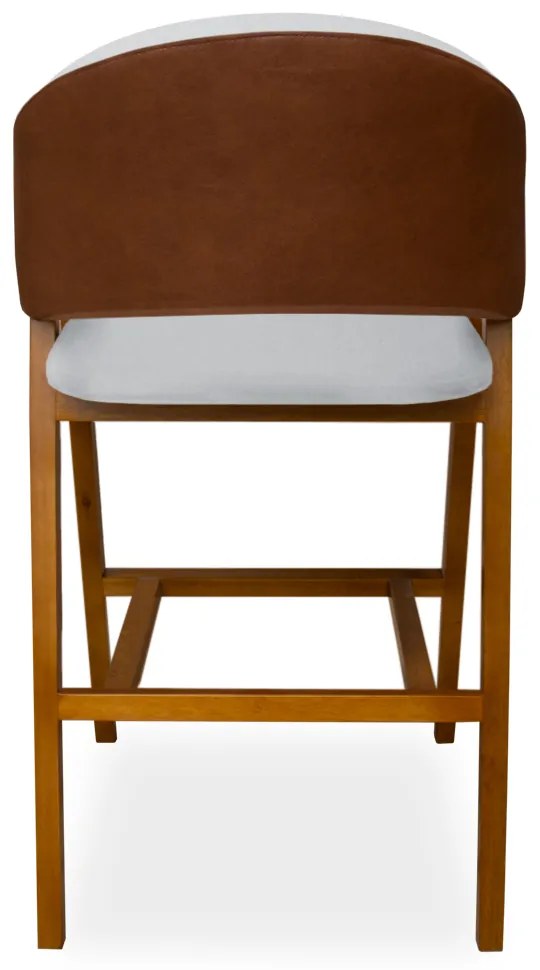 Banqueta Suellen Compose Couríssimo Whisky / Cinza