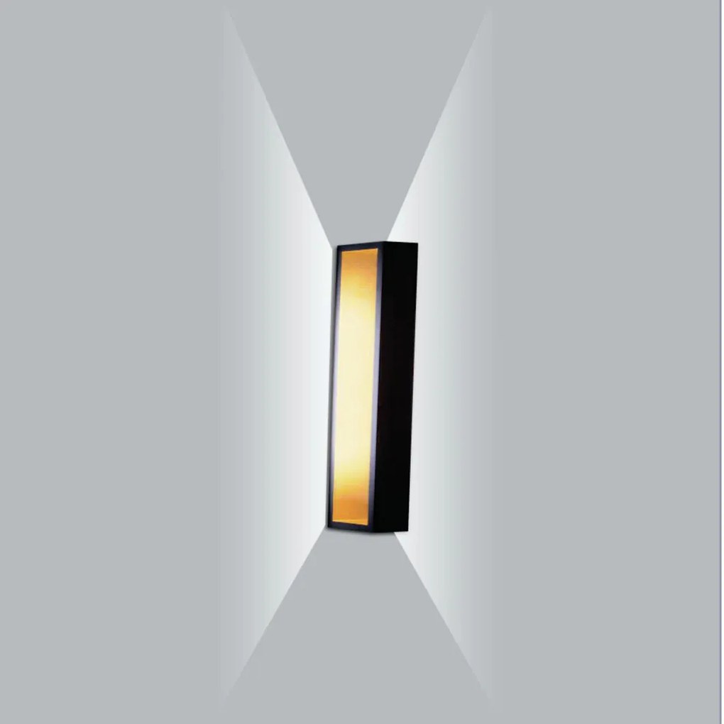 Arandela Puch Retangular Interna 1Xpci Led 5W 15X5X5Cm | Usina 5745/15 (BT - Branco Texturizado, 110V)
