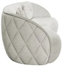 Sofá Decorativo com Almofadas 3 Lugares 240cm Tressê Zion M22 Boucle B