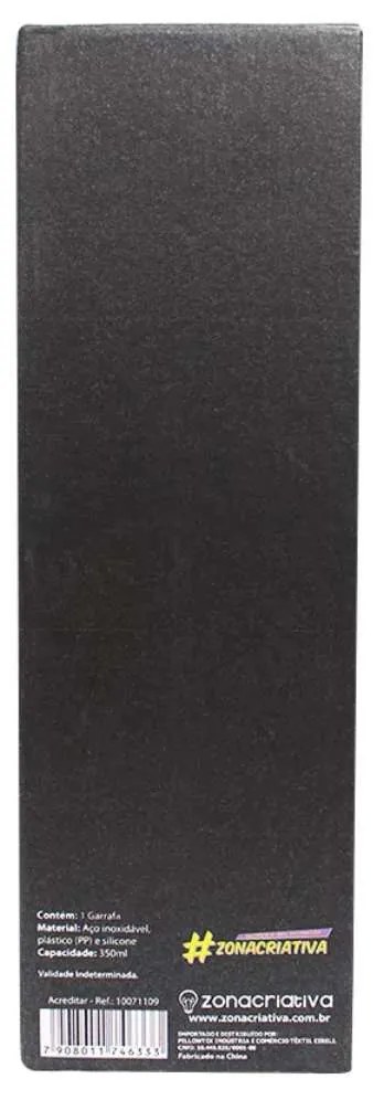 Mini Garrafa Térmica com Tampa de Couro 350 ml Acreditar