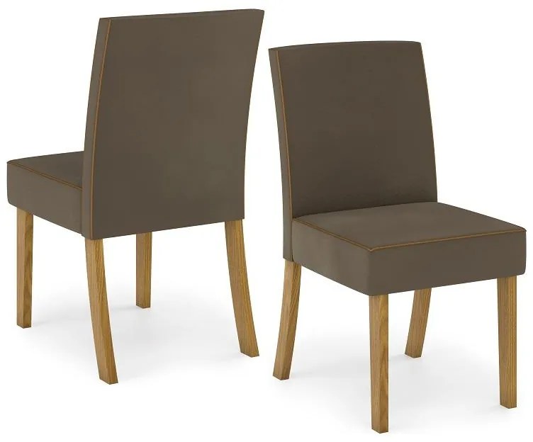 Kit Conjunto 2 Cadeiras Maris Sala de Jantar Nature Bege