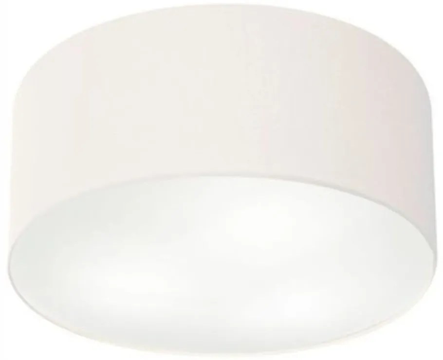 Plafon Cilíndrico Md-3055 Cúpula em Tecido 80x21cm Branco - Bivolt