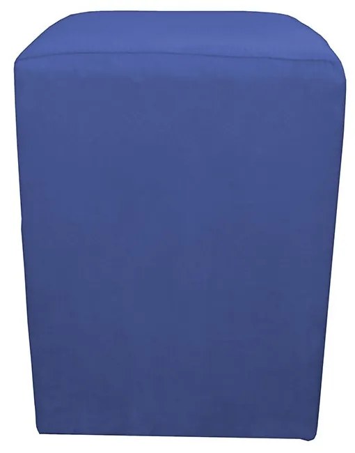 Puff Decorativo Quadrado 32 x 32 Dado Suede Azul Marinho