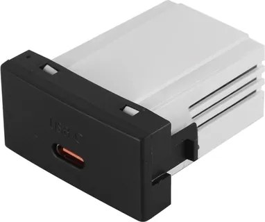 Modulo Tomada Carregador Usb Tipo C Preto Inova Pro Class