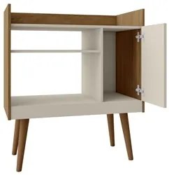 Balcão Multiuso Para Café 1 Porta Cinamomo/Off White - Bechara