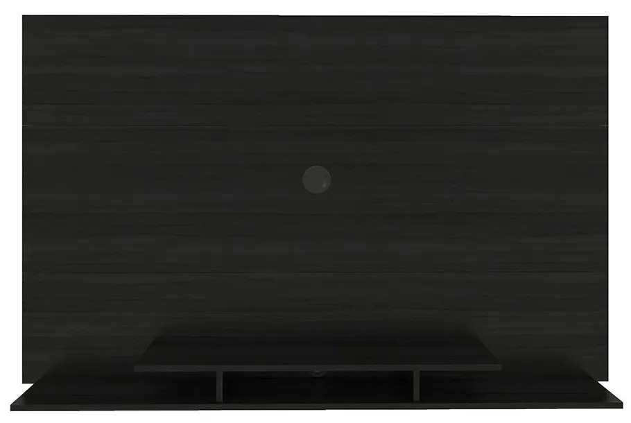 Painel Para TV Até 60" 1 Nicho 3 Prateleiras Premium Preto