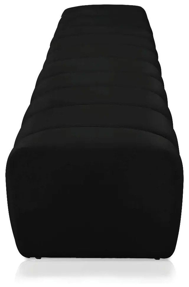 Calçadeira Olivia King 195 cm Veludo Preto - D'Rossi