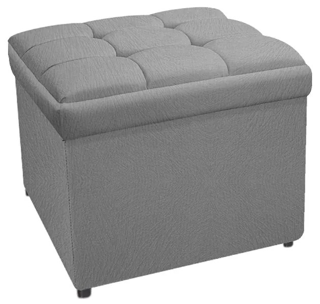 Calçadeira Copenhague 90 cm Solteiro Suede Cinza - ADJ Decor