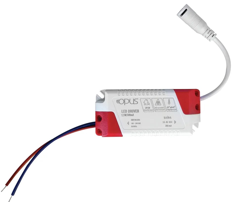 Luminária De Embutir Redondo 12W 6500K Led Bivolt Ø16,8X2,5Cm Downligh... (Branco)