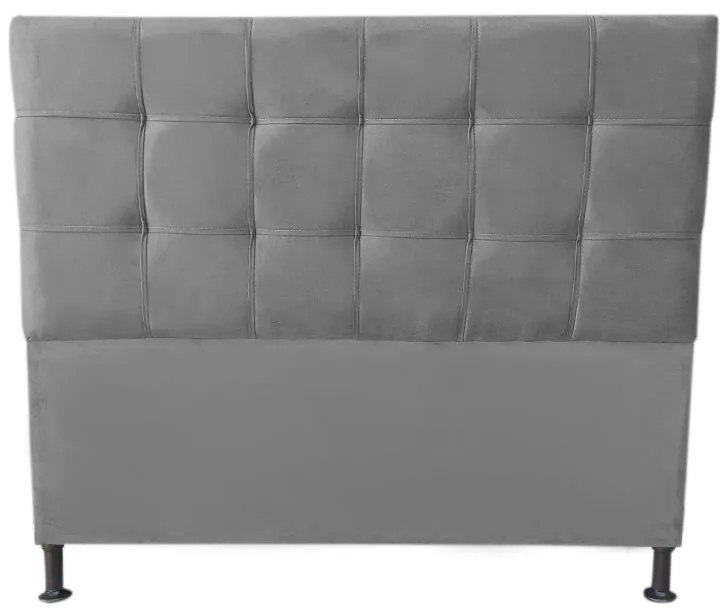 Cabeceira Cama Box Queen 160cm Maya Suede Cinza - Sheep Estofados - Cinza