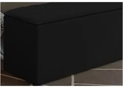 Calçadeira Baú Casal Queen 160cm Paris Veludo Preto - JS Móveis