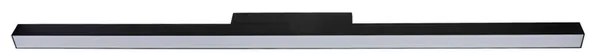 Plafon Led Sobrepor Retangular 24W Luz Amarela Fit - PRETO