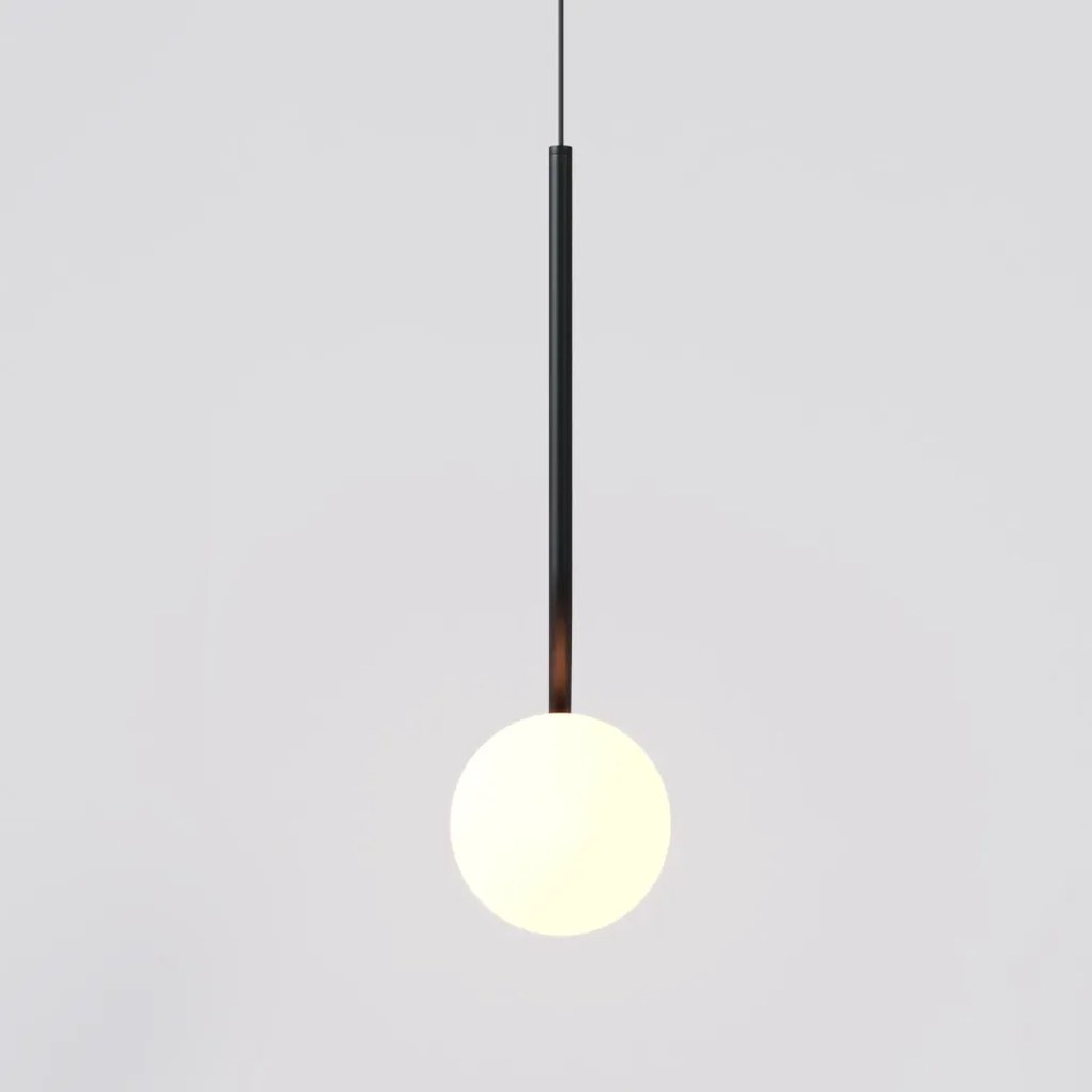 Pendente Angular Globo Ø12Cm C/ Rosca Alumínio 1Xg9 - Qimporta Pd2357 (COBRE, FOSCO)