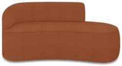 Sofá 3 Lugares Para Sala 180cm Orgânico Wendi Boucle Terracota I01 -