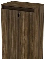 Armário Alto Para Escritório 2 Portas ME4151 Nogal - Tecno Mobili