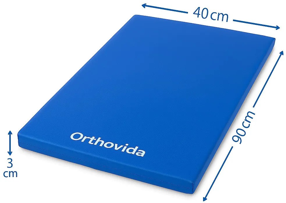 Colchonete Em Napa D65 Com Espuma 90 X 43 X 3 Cm Orthovida - Azul